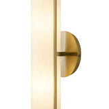 Modern Minimalist Fabric Cylinder Brass Wall Lamp