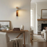 Vintage Minimalist Walnut Vertical Wall Sconce