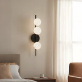 Modern Glass Ball String Three-Lamp Wall Lamp