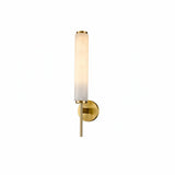 Art Deco Alabaster Rectangular Wall Sconce