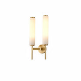 Art Deco Alabaster Rectangular Wall Sconce