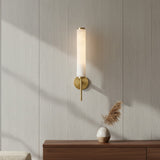 Art Deco Alabaster Rectangular Wall Sconce