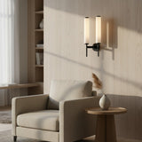 Art Deco Alabaster Rectangular Wall Sconce