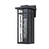 Industrial Outdoor Square Glass Wall Sconce