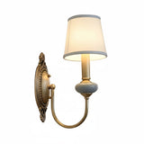 Classic American Ceramic Curved Wall Sconce