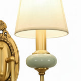Classic American Ceramic Curved Wall Sconce