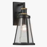 Contemporary Outdoor Circular Metal Wall Light