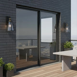 Contemporary Outdoor Circular Metal Wall Light