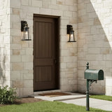 Contemporary Outdoor Circular Metal Wall Light