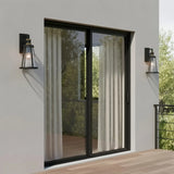 Contemporary Outdoor Circular Metal Wall Light