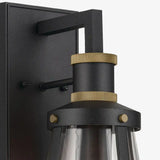 Contemporary Outdoor Circular Metal Wall Light