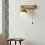 Contemporary Travertine Nut Design Wall Lamp