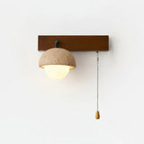 Contemporary Travertine Nut Design Wall Lamp