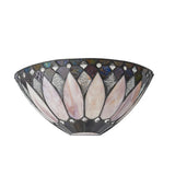 Vintage Tiffany Stained Glass Winged Wall Sconce