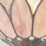 Vintage Tiffany Stained Glass Winged Wall Sconce