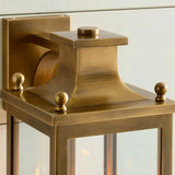 Farmhouse Clear Glass Lantern Wall Light