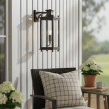 Farmhouse Clear Glass Lantern Wall Light