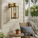 Farmhouse Clear Glass Lantern Wall Light