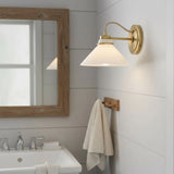 Industrial Flared Shade Metal Wall Sconce