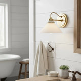 Industrial Flared Shade Metal Wall Sconce
