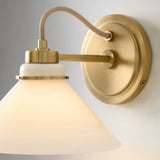 Industrial Flared Shade Metal Wall Sconce