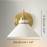Industrial Flared Shade Metal Wall Sconce