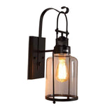 Industrial Iron Single Cylinder Wall Sconce