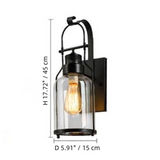 Industrial Iron Single Cylinder Wall Sconce