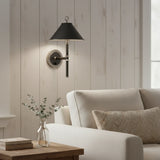 Industrial Metal Taper Shade Wall Lamp