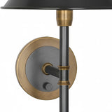 Industrial Metal Taper Shade Wall Lamp