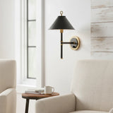 Industrial Metal Taper Shade Wall Lamp