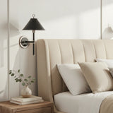 Industrial Metal Taper Shade Wall Lamp