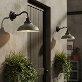 Industrial Outdoor Dome Metal Wall Light