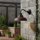 Industrial Outdoor Dome Metal Wall Light