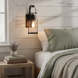 Industrial Iron Single Cylinder Wall Sconce
