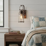 Industrial Iron Single Cylinder Wall Sconce