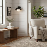 Industrial Metal Glass Ambient Wall Sconce