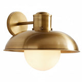 Industrial Metal Glass Ambient Wall Sconce