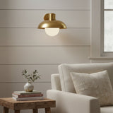 Industrial Metal Glass Ambient Wall Sconce