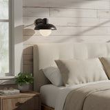 Industrial Metal Glass Ambient Wall Sconce