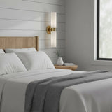 Minimalist Alabaster 2-Light Tube Wall Sconce