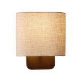 Minimalist Ambient Square Fabric Wall Sconce