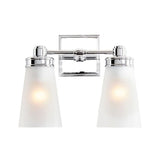 Minimalist Double Glass Vanity Wall Sconce