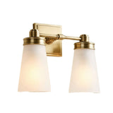 Minimalist Double Glass Vanity Wall Sconce