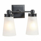 Minimalist Double Glass Vanity Wall Sconce