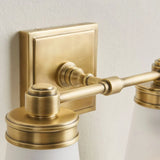 Minimalist Double Glass Vanity Wall Sconce