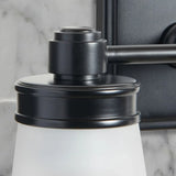 Minimalist Double Glass Vanity Wall Sconce