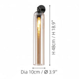 Minimalist Indoor Bathroom Glass Wall Light