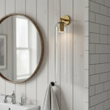Minimalist Indoor Bathroom Glass Wall Light