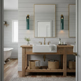 Minimalist Indoor Bathroom Glass Wall Light